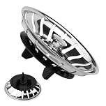 Plug Strainer Basket with Seal Diameter 80 mm Suitable for Ikea Atlant Domsjö Sink Sealing Ring Siphon Replacement (1 Piece) (Seal (Tripod Leg))