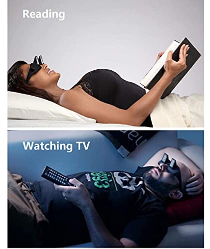 Image of EMERGE Lazy Readers,High Definition Prism Glasses Horizontal Glasses Lazy Spectacles Periscope Lie Down for Reading /Watching TV /Laptop