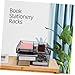 NUOBESTY File Folder Organizer Letter Racks for Holder Desktop Book Rack Tabletop Holder Home Supply Decorative Organizer