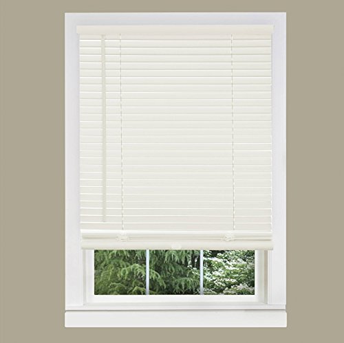 Achim Home Furnishings 1-Inch Wide Window Blinds, 28 by 64-Inch, Alabaster