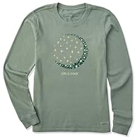 SOFT & COMFY: Our long sleeve womens tees are crafted from pre-washed 100% USA grown cotton (Heather Colors: 80% Cotton/20% Polyester), offering a comfortable fit for everyday wear GOOD VIBES: Each printed graphic is designed with purpose and adventu...