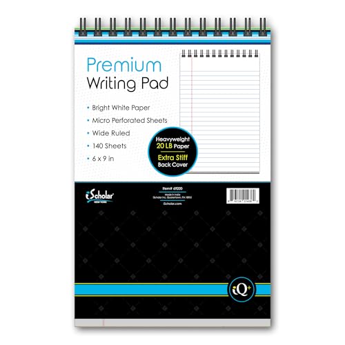 iScholar iQ+ Premium Writing Pad, White, 6