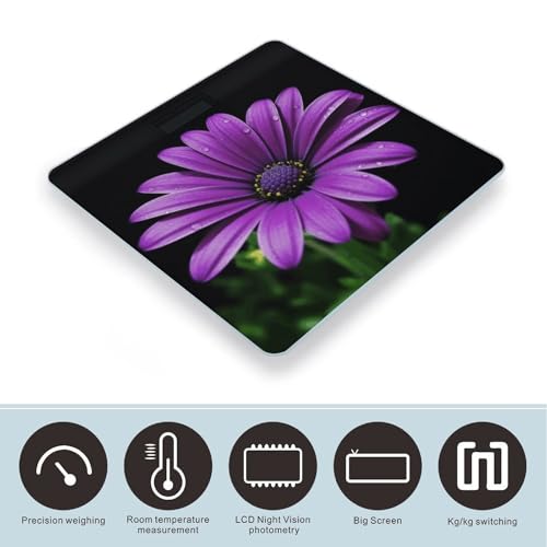 Purple Daisy Smart Body Weight Báscula Digital de Baño miniatura 3