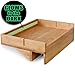 Bunk Bed Shelf for Top Bunk with Glow in The Dark Wayfinding Strip. Easy to Install Kids Bed Shelf Attachment & Bunk Buddy. Bedside Shelf Organizer or Bunk Bed Tray Table - Dorm Loft Bed Accessories