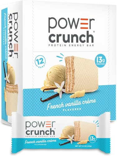 Image of Power Crunch Protein Energy Wafer Bars, French Vanilla Creme, 1.4 Ounce (Pack of 72)