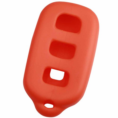 KeyGuardz Orange Rubber Keyless Entry Remote Key Fob Skin Cover Protector