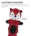 Charming Pet Lil Roperz Fox Durable Plush and Rope Tug Dog Toy
