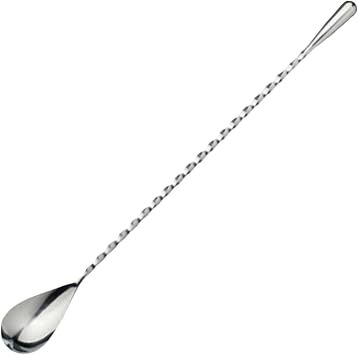 Stainless Steel Spoon Double Head 304 Stainless Steel Cocktails Spoon Bartending Tool with Polished Finish for Mixing Stirring and Serving Dri