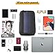 Sunnybag Iconic | Solar-Rucksack mit integriertem 7 Watt Solar-Panel | USB-Anschluss | Wireless-Charging | 17-Zoll Laptopfach | 20 Liter | Wasserabweisendes Recycling-Textil |Graphite