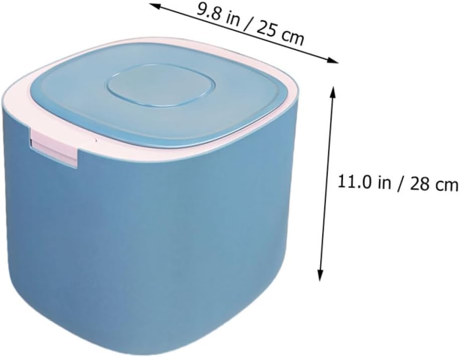 BESPORTBLE Grain Storage Barrel Pet Food Storage Bucket Pets Sealed Pet Food Storage Containers Grain Holder Dry Household Cat Food Container Food Containers Container for Pet Food Blue