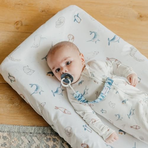 Image of Copper Pearl 3-Pack Pacifier Holders: Premium Knit Binky Clips for Baby Girls and Boys - Stylish Stainless Steel Design for Secure No-Drop Attachment - Arctic Wonder