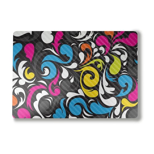 Carbon Fiber Laptop Skin Compatible with Alienware M18 R2 (2024) - Swirly - Premium 3M Vinyl Protective Wrap Decal Cover - Easy to Apply | Crafted in The USA by MightySkins