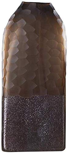 Vase en verre moderne de 35cm, grand vase décoration maison design antique
