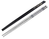 ikis - Wooden Black & Steel Chopsticks -