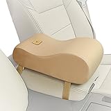 A.B Crew Breathable Soft Memory Foam Car Armrest Center Consoles Cushion All Seasons Universal Auto Seat Cushion (Khaki)