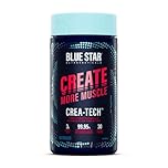 Blue Star Nutraceuticals CREA-TECH - Creapure Creatine Monohydrate - w/Electrolytes. Creatine + Electrolytes Capsules - Build Muscle and Increase Strength | 30 Day Supply - 120 Veggie Capsules