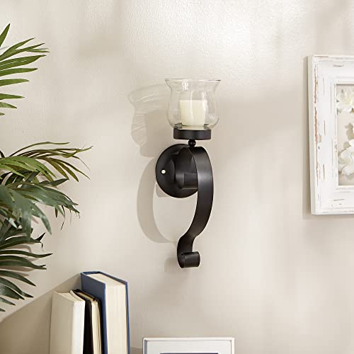 Accent Plus Candle Holder Christmas Decorations Indoor Home Decor Scrolling Candle Wall Sconce Candle Holders Christmas Candle Holder Tealight Candle Holder, 8 X 3.5 X 15.5 Inches #TOP2