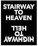 Stairway to Heaven - Led Zeppelin/Highway to Hell- AC/DC Inspired Song Lyric Art Print- 11x14...