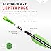 TenPoint Pro Elite 400 Select Arrow with Alpha-Blaze Lighted Nock - 20-inch, Pack of 3 - Superior Flight Visibility & Increased Accuracy for Railed Crossbows