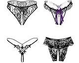 Women’s Sexy Panties,Lace Thongs G-String Y-Back Underwear