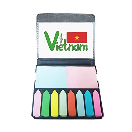 Marque-page autocollant drapeau Vietnam rouge vert : fini les dossiers en pagne