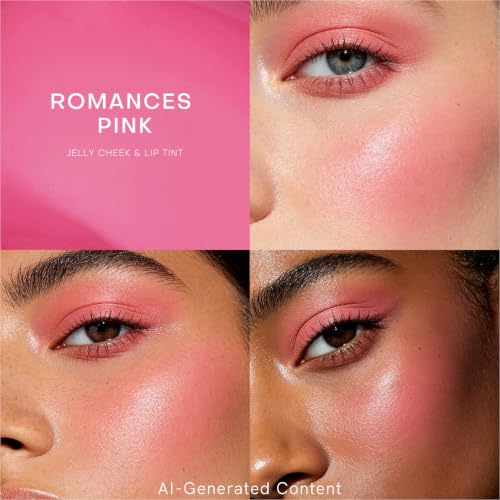 Image of KIMUSE Jelly Cheek & Lip Tint, Watercolor Blush, Multi-Use Makeup, Tint for Cheeks, Lips & Eyes, Lightweight, Sheer & Buildable Color, Vegan Formula, Cruelty-Free