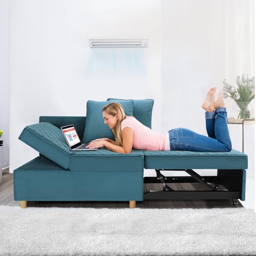 Sejov Sofa Bed, 4-In-1 Convertible Couch With 5 Level Adjustable Backrest thumb #7