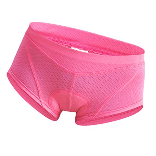 AMLESO Shorts de bicicleta acolchoado 3D feminino confortável de ciclismo feito de gel de silicone,
