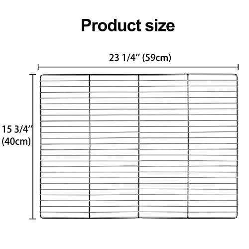 Lanejoy Bbq Grill Grates Replacement, Stainless Steel Barbecue Wire Mesh, Multifunction Cooking Grate For Outdoor Grill 2 Pack （23 1/4''*15 3/4''） #TOP6