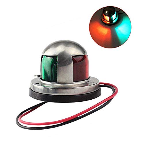 Tkkeuep 12V Boat Marine LED Navigation Lights Marine Navigation Lamp Marine Sailing Signal Lights for Bow Side,Port, Starboard,Pontoons, Yachts, Skeeter,Fishing Boats, Speed Boats And Any Other Boats