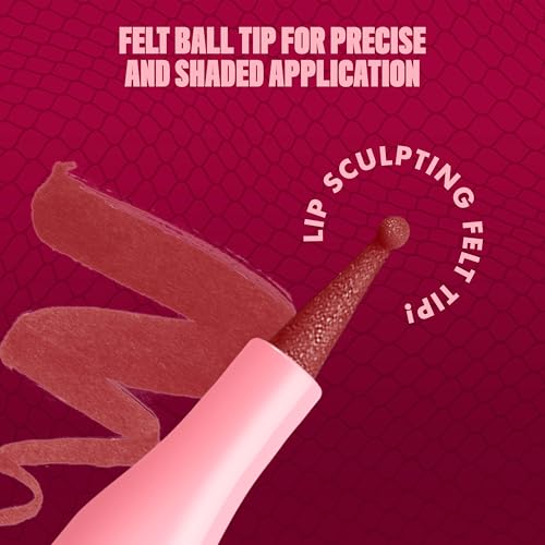 NYX Professional Makeup Lip Lingerie Lipliner Stain, wasserfester & wischfester Lip Liner für präzise Konturen, langanhaltender Nude-Stain mit ultra-feiner Spitze, Farbe: Up All Night