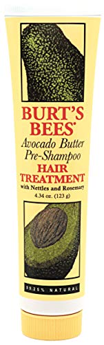 Burt's Bees Avocado Butter Pre-Shampoo Hair Treatment, Sulfate-Free - 4.34 Ounce Bottle