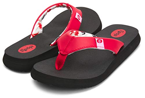 Image of Floopi Flip Flops for Women Flat Yoga Mat Thong Womens Sandals Ladies Beach Sandals with Indoor & Outdoor Anti Skid Soles