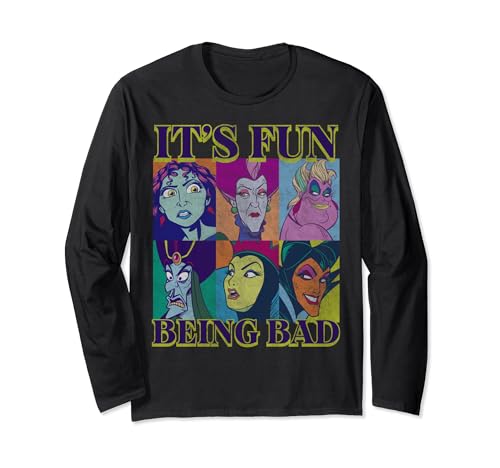 T-shirt Disney Villains manches longues idéal pour vos sorties pop culture