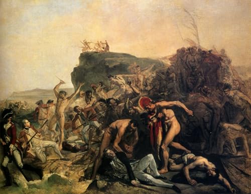 Tableaux Peinture sur Toile la mort du cuisinier Johann Zoffany Décoration Chambre 60x90cm