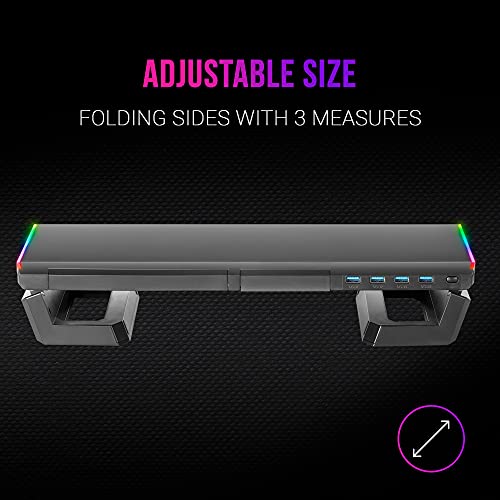 MARSGAMING-MGS-Soporte-Monitor-RGB-Longitud-Ajustable-Soportes-Extra-USB-30