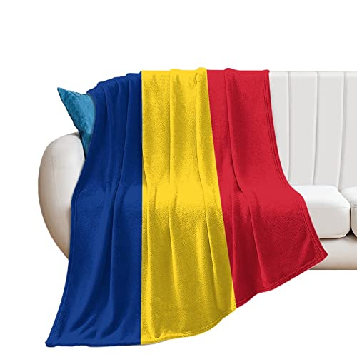 Couverture drapeau de la Roumanie en flanelle douce pour canapé et lit de 76x101 cm - 2