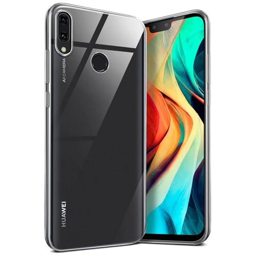 moex Aero Funda Compatible con el Huawei Y9 (2019). Funda Protectora para teléfono móvil Completamente Transparente, Hecha de Silicona Ultrafina, Cristal-Claro