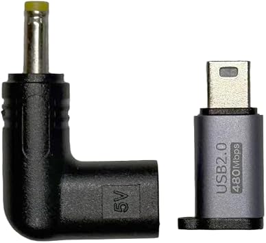 Charging and Data Port Adapter for PSPmini-USB Converted to Type-C, Supporting Data Transmission and Charging.Set