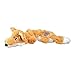 Kong Fox Medium/Llarge Chien rapporter en peluche extensible côtés Stuffing-free extensible côtés couine