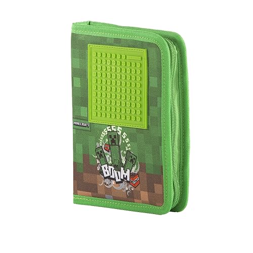 Trousse scolaire Minecraft à fermeture éclair pour garçon et fille