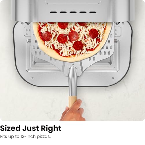 CHEFMAN Indoor Pizza Oven - Makes 12 Inch Pizzas in Minutes, Heats up to 800F - Countertop Electric Pizza Maker with 5 Touchscreen Presets, Pizza Stone and Peel Included - Stainless Steel - image 7