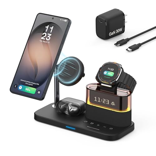 Chargeur Rapide Galaxy Watch 8 7 6 Ultra, Station Induction 3 en 1 Samsung S26