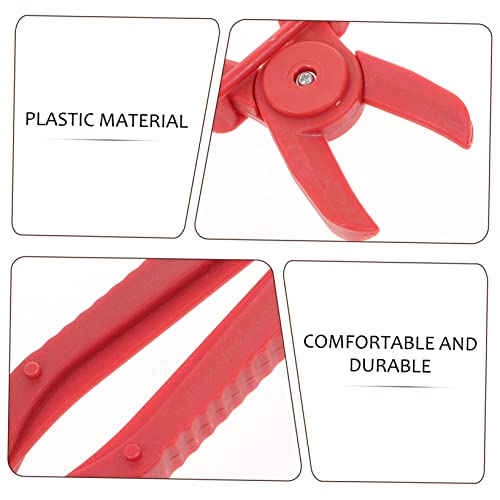 Alicates para abrazaderas de mangueras de coche con mango rojo para mantenimiento 6