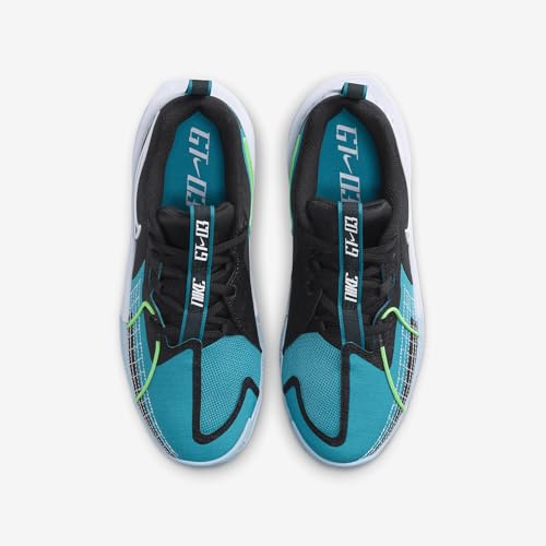 Nike G.T. Cut 3 Big Kids' Basketball Shoes (FD7033-003, Black/Aquamarine/Light Armory Blue/White) Size 4.54