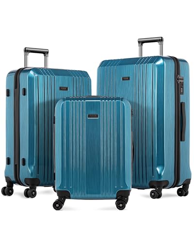 FERGÉ Kofferset 3 teilig Hartschale TSA-Zahlenschloß Cannes Reisekoffer Trolley-Set (Handgepäck, L, XL) 3er Set Hartschalenkoffer Roll-Koffer 4 sanfte Rollen - sehr robuster Polycarbonat Koffer
