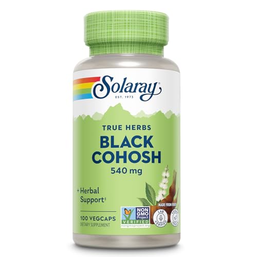 Solaray Black Cohosh Capsules, 540 mg, 100 Count