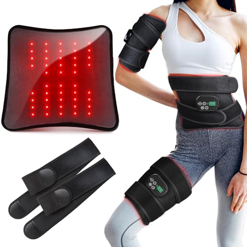 Red Light Therapy Body Massager Belt with Vibration