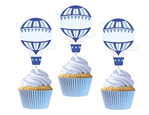 Kids Party Dreams Hot Air Balloon Cupcake Toppers 12Pcs cover