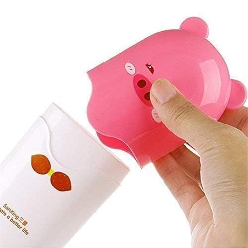 Image of Plastic Anti Bacterial Toothbrush & Toothpaste Holder for Travel Storage Holder Random Colour Pack 1